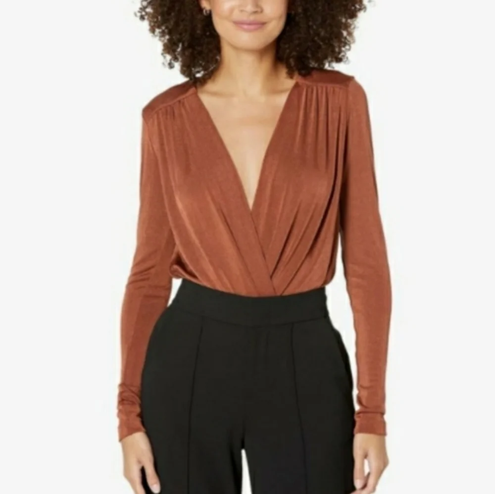 Intimately Free People Surplice V-Neck Long Sleeve Bodysuit
